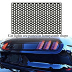 Car Honeycomb Stickers Car Stylish Tail Lights DIY Hollow Protector Decals Auto Rear Lamp Decoration Wrap Film Sticker Car Mobile World