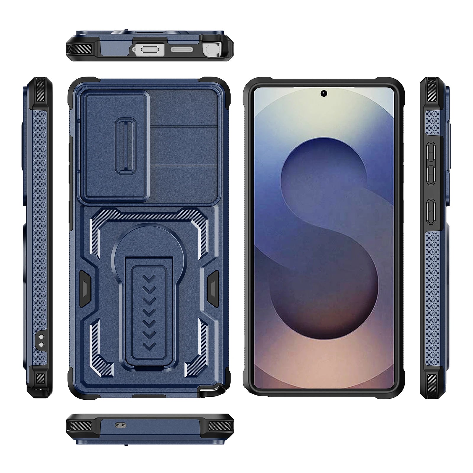 Stand Function Rugged Cover Case for Samsung Galaxy S26 Ultra A57 5G S25 S24 S 26 A16 A56 A36 A17 A37 A26 Cell Phone Cases Car Mobile World
