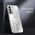 AG Magnetic Matte Silicone Case For Samsung S26 S25 Edge S24 S23 S22 S21 FE Ultra Plus Wireless Charging Shockproof Hard Bumper