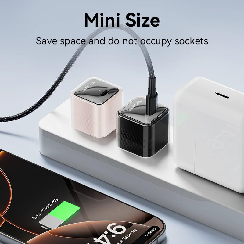 KUULAA USB C Charger 35W GaN Type C PD Fast Charging For iPhone 15 14 13 12 11 Pro Max For iPad Pro Air iPad mini Huwei Xiaomi Car Mobile World