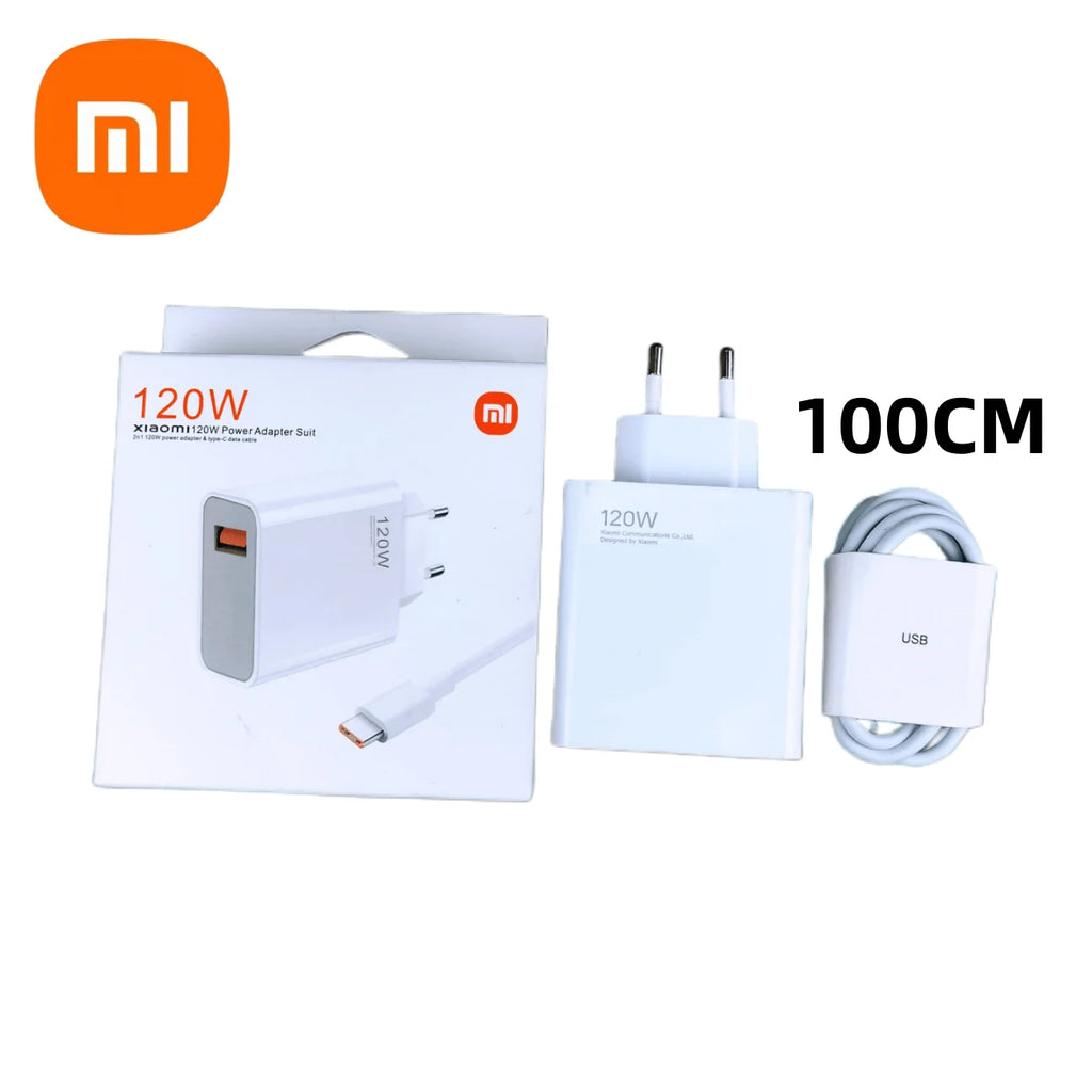 120W Xiaomi Charger Original Fast Charge HyperCharge Adapter Usb Type C Cable For Mi 14 12s 13T 13 Pro Poco F4 GT Redmi K70 K60 Car Mobile World