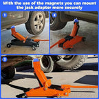 Jack Stand Pinch Weld Protector Equipped with Strong Magnet Long-Lasting Performance Suitable for Safe Vehicle Maintenance CM World