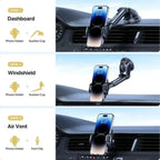 Universal Sucker Car Phone Holder Multifunctional Mount Dashboard Windshield Air Vent GPS Support For iPhone Samsung Xiaomi