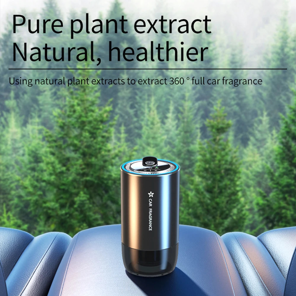 Car Aroma Diffuser with LED Starry Ambient Light 50ml Cologne Perfume Car Air Freshener Flavoring for Cars Fragrance Diffusers CM World