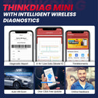 THINKCAR Thinkdiag Mini Bluetooth OBD2 Scanner Diagnostic Tool Full-System Car Scanner Check Engine Light Fault Code Reader Tool Car Mobile World