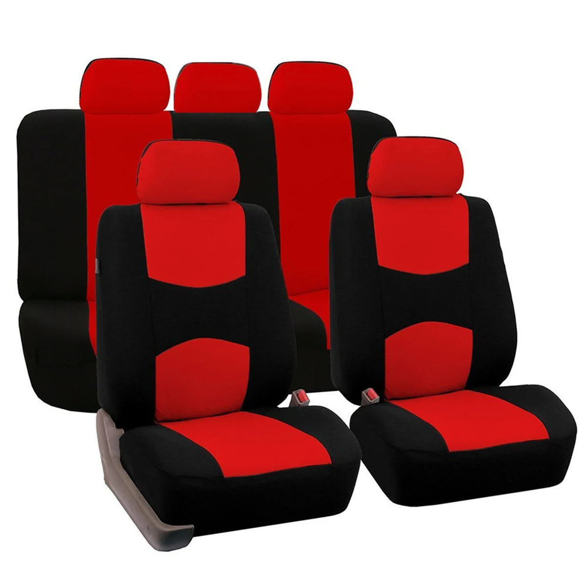 Four Seasons Fashion Universal 9 pcs Car Seat Cover Polyester Fabric Car Seat Cover CM World