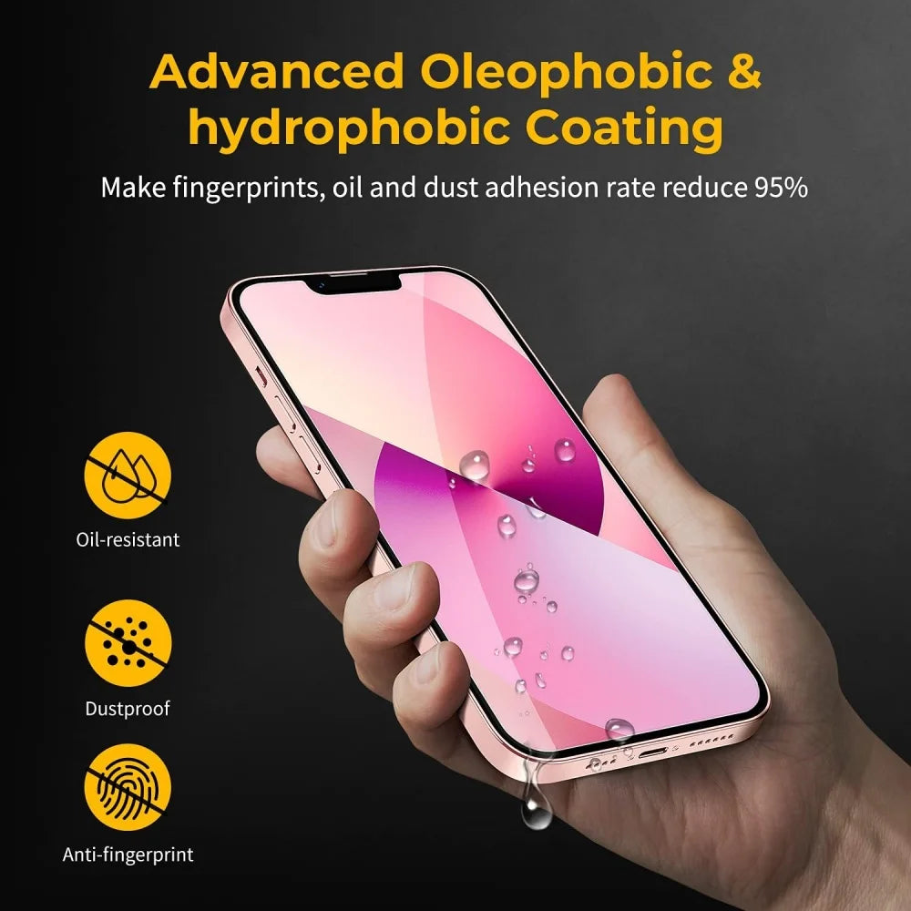 2~4PCS Screen Protector For iPhone 17 16 Pro Max Tempered Glass For iPhone 17e 16e 15 14 13 12 11 Pro Max Phone Film iPhone17 Car Mobile World