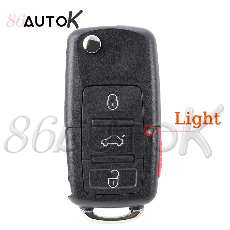 Car Key Fob for VW for Volkswagen Golf Mk6 Tiguan Passat CC For SEAT For Skoda Octavia Blade HU66 Key Shell Housing Car Key Case CM World
