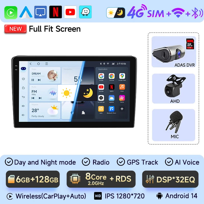 Car Radio 2 Din Stereo For Citroen Berlingo B9 Peugeot Partner 2008-2019 Android Auto Multimedia Player 4G WIFI Carplay GPS Navi CM World