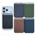 Magnetic Techwoven Wallet Case iPhone 16 17 Pro Max 14 15 Plus Samsung S25 S26 Ultra For Magsafe Card Holder Macsafe Card Slots