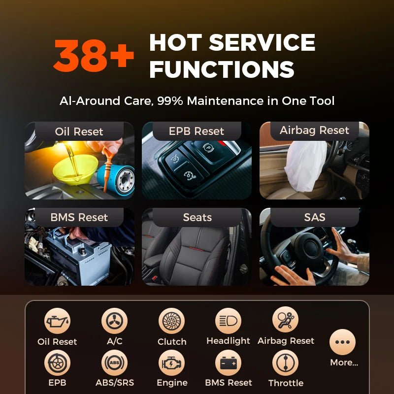 OTOFIX D1 LITE OBD2 Scanner Car Diagnostic Tool Bluetooth Wireless Bi-Directional Control OBD Automotive Scan Tool Active Test