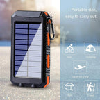 Solar Power Bank 80000mAh Portable Charging Poverbank External Battery Charger Strong Light LDE Light for All Smartphones Car Mobile World