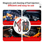 Newest Fuel System Scan Tool Automotive Cleaning Tool Kit Injector Flush Cleaner Car Fuel Injector Tester Portable 4 Pluse Mode CM World