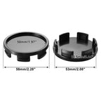 X Autohaux 4 Pcs OD 75mm 70mm 68mm 65mm 58mm 55mm 64mm 59mm 53mm  Automotive Wheel Center Caps Universal Tyre Hub Cap Cover