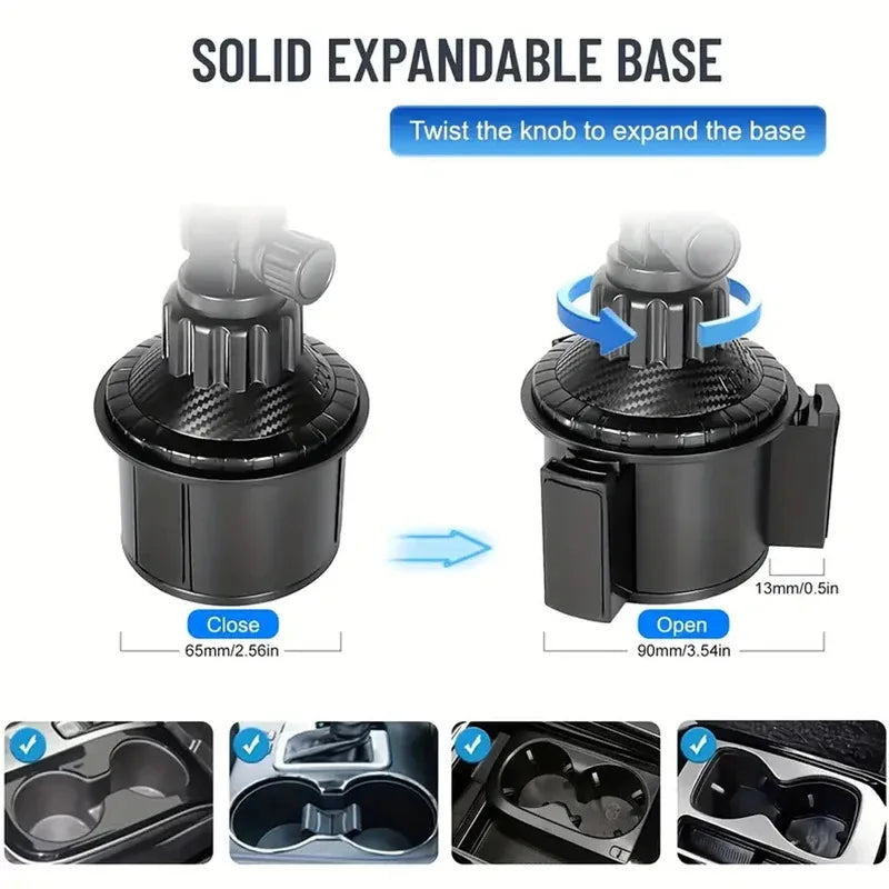 Magnetic Car Phone Holder Water Cup Install 360° Rotation for iPhone 16 15 14 13 12 Samsung Xiaomi CM World