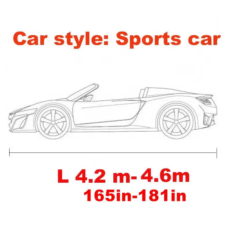 Universal Stretch Car Cover Sunproof Windproof Dustproof Scratch Resistant UV Protection for Sports Car Sedan SUV Beauty Styling CM World