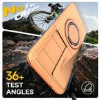 Armor Case For Samsung Galaxy S26 S25 S24 S23 S22 Ultra Plus S25FE S24FE Slide Camera Protect Ring Holder With Card Cover Funda