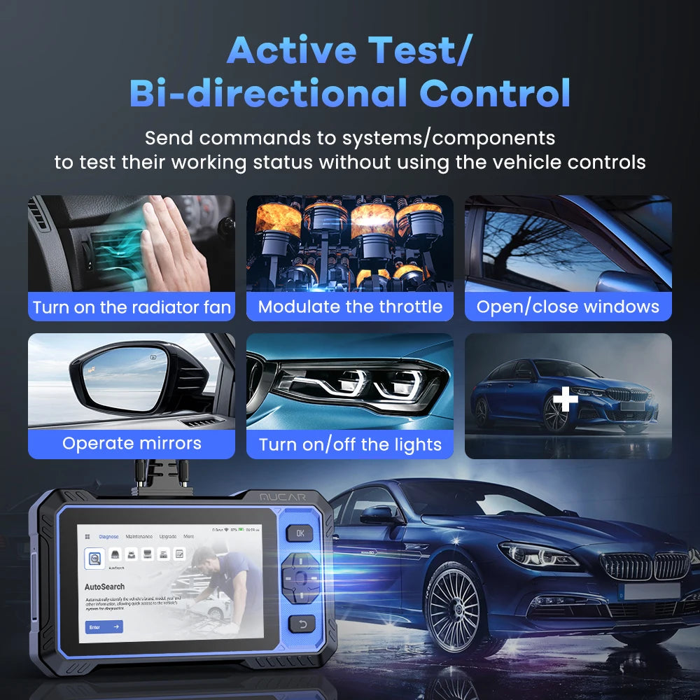 MUCAR 682 Auto OBD2 Scanner Lifetime Free Update Full System Clear Code Bidirectional Control 20 Reset CANFD Car Diagnostic Tool Car Mobile World