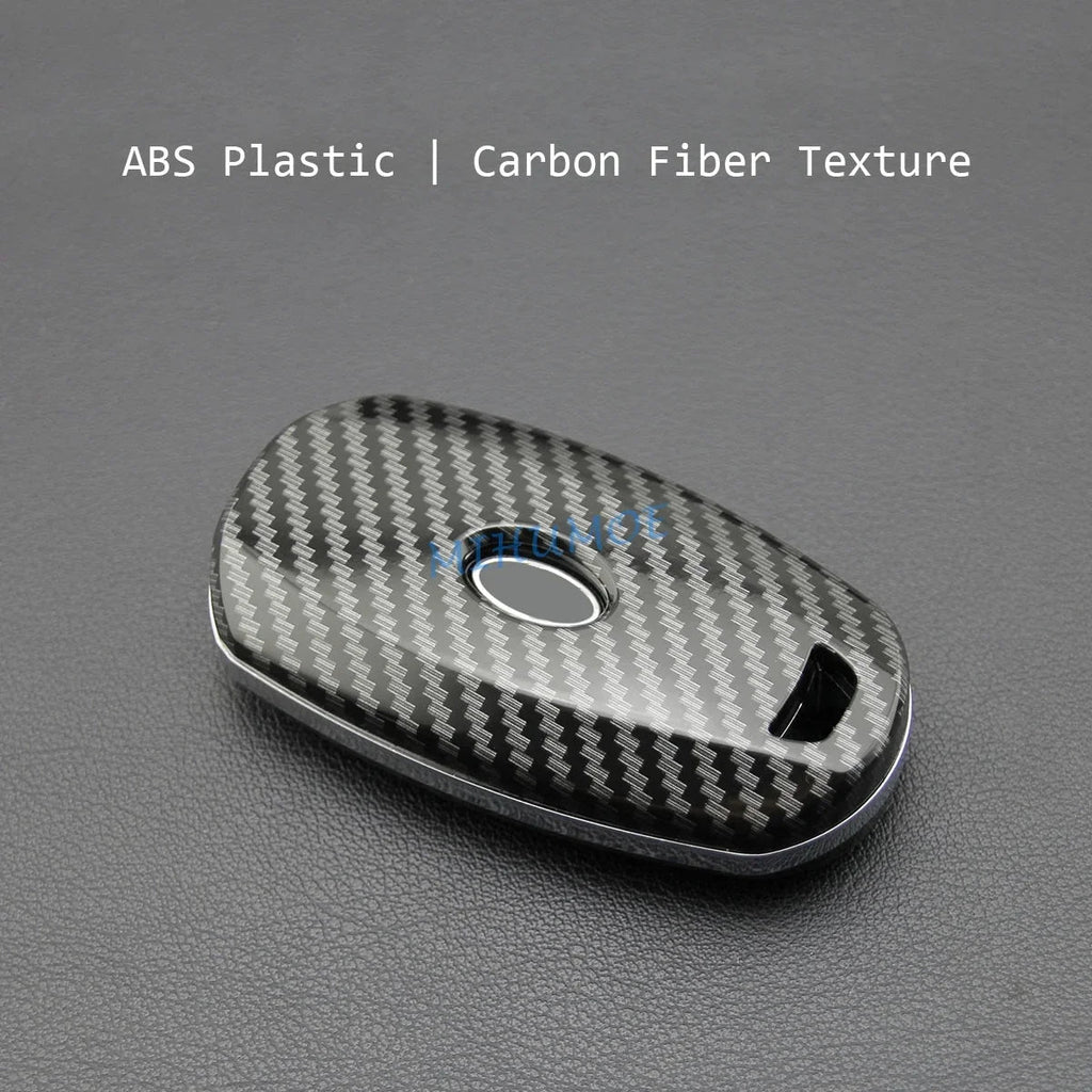 For Hyundai Carbon Fiber Car Smart Key Cover Case Chain Accessories Veloster Accent Palisade Elantra GT Venue Santa Fe Kona i30 CM World
