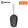 KEYYOU 10PCS New For Citroen C2 C4 C3 DS For Peugeot 308 508 Uncut HU83 Blade Transponder No Include Chip Car Key Shell Case Fob CM World