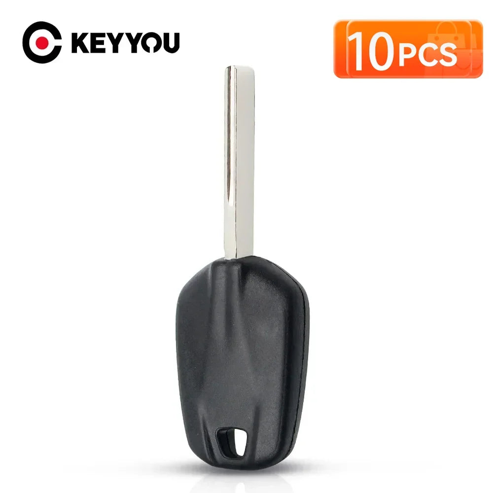 KEYYOU 10PCS New For Citroen C2 C4 C3 DS For Peugeot 308 508 Uncut HU83 Blade Transponder No Include Chip Car Key Shell Case Fob CM World