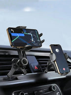 Universal Car Air Vent Phone Holder – Y-Shape Unobstructed Design with Adjustable Clamp, Compatible with All Smartphones CM World