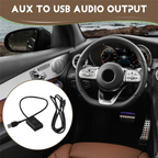 7 Inch Car Screen Audio Input AUX to USB Audio Output AUX Activator for Mercedes Benz NTG 5.0 System
