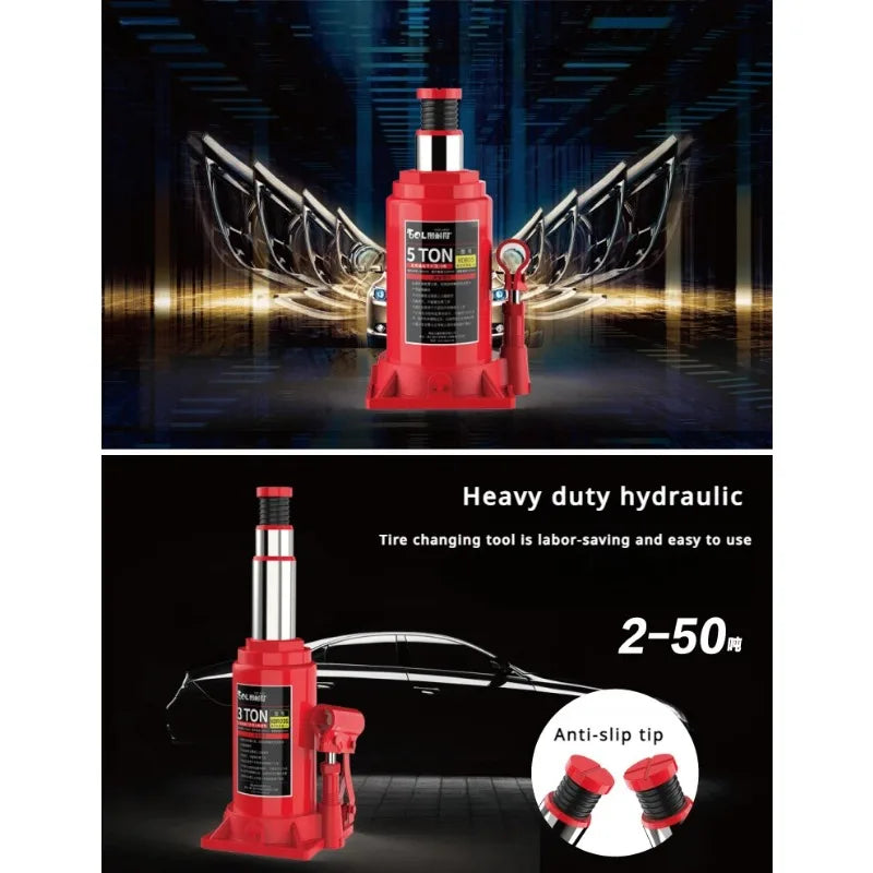 Car Vertical Hydraulic Jack 2T/3T/5T/6T/8T/10T Vertical Hydraulic Lifting Jack Off-road Vehicle Jack Tire Change Tool