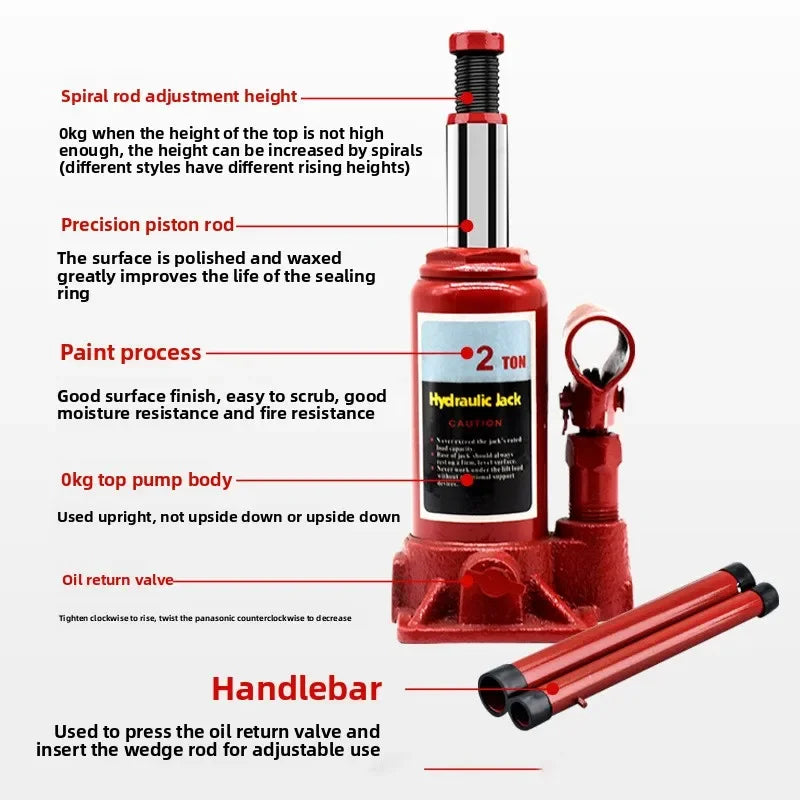 Exellent Stable NEW Vertical Hydraulic Jack 5 Tons 10 Tons Auto Repair Jack Labor-saving Wrench Rocker