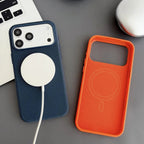 New Original Technology Woven Magnetic Case For iPhone 17 16 15 14 13 Pro Max Fundas For Magsafe Wireless Charger Official Cover