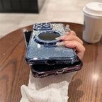 Magnetic For Magsafe Case For iPhone 17 16 13 12 11 Pro Max Jewelled Phone Cases For iPhone 17 Air 15 14 Pro Max 16 Plus Cover