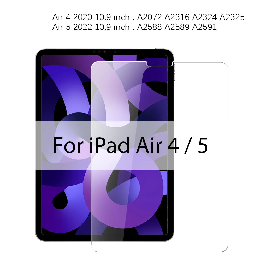 Tempered Glass Screen Protector For Ipad Pro 13 11th M5 M4 2025 12.9 A16 Air 11 5 4 M3 M2 10 9 9th 10th Generation Mini 7 6 Film Car Mobile World
