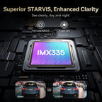 Baseus 4K Dash Cam for SONY Sensor STARVIS Night Vision Front and Rear Car Camera ADAS WiFi6 GPS 24H Parking Dashcam Car Mobile World