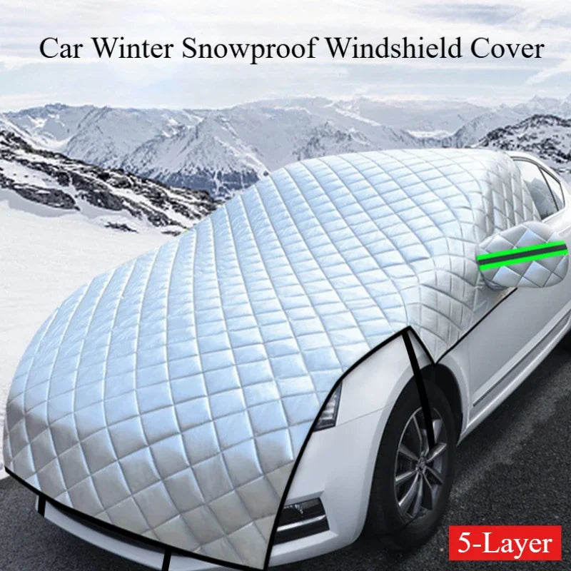 5-Layer Car Cover Hail Snow Shade Awning From Protective Dust Waterproof Exterior Protect Anti UV Outdoor Protector Covers Car Mobile World