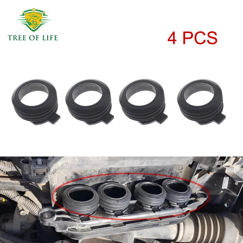 4x Air Filter Housing Intake Hose Seal Ring Kit 14032AX610 For NISSAN CUBE Z11 MICRA C+C III K12 1.2 1.4 2003-2010 14032-AX610 CM World