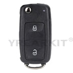 Folding Flip Remote Key Fob Case Shell For Volkswagen VW Skoda Golf Passat Polo Jetta Touran Bora Sharan 2/3/4 BTN Cover CM World