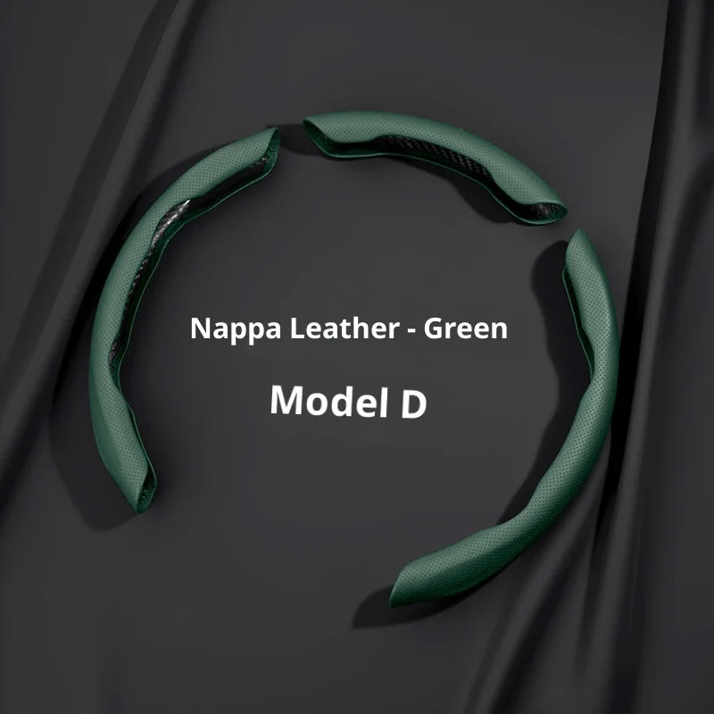 3-piece segmented steering wheel cover, Nappa non-slip and dirt-resistant, universal car accessory