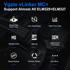 Vgate VLinker MC/MC+ ELM327 Bluetooth 3.0/4.0 OBD2 Scanner Car Diagnostic Tool for BimmerCode FORScan IOS/Android Code Reader