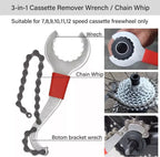 9PCS Bike Repair Tool Kit Crank Chain Cutter Extractor Freewheel Puller Crank Puller Spoke Wrench Complete Bike Maintenance Kits CM World
