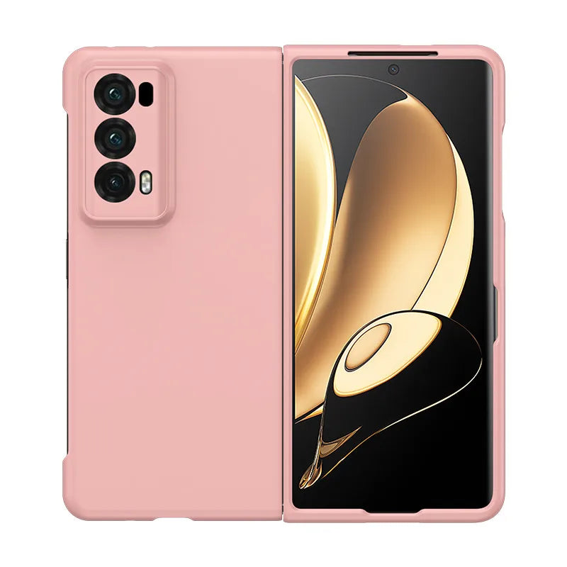 PC Hard Shell Phone Case For Honor Magic V2 Solid Color Protective Cover Car Mobile World