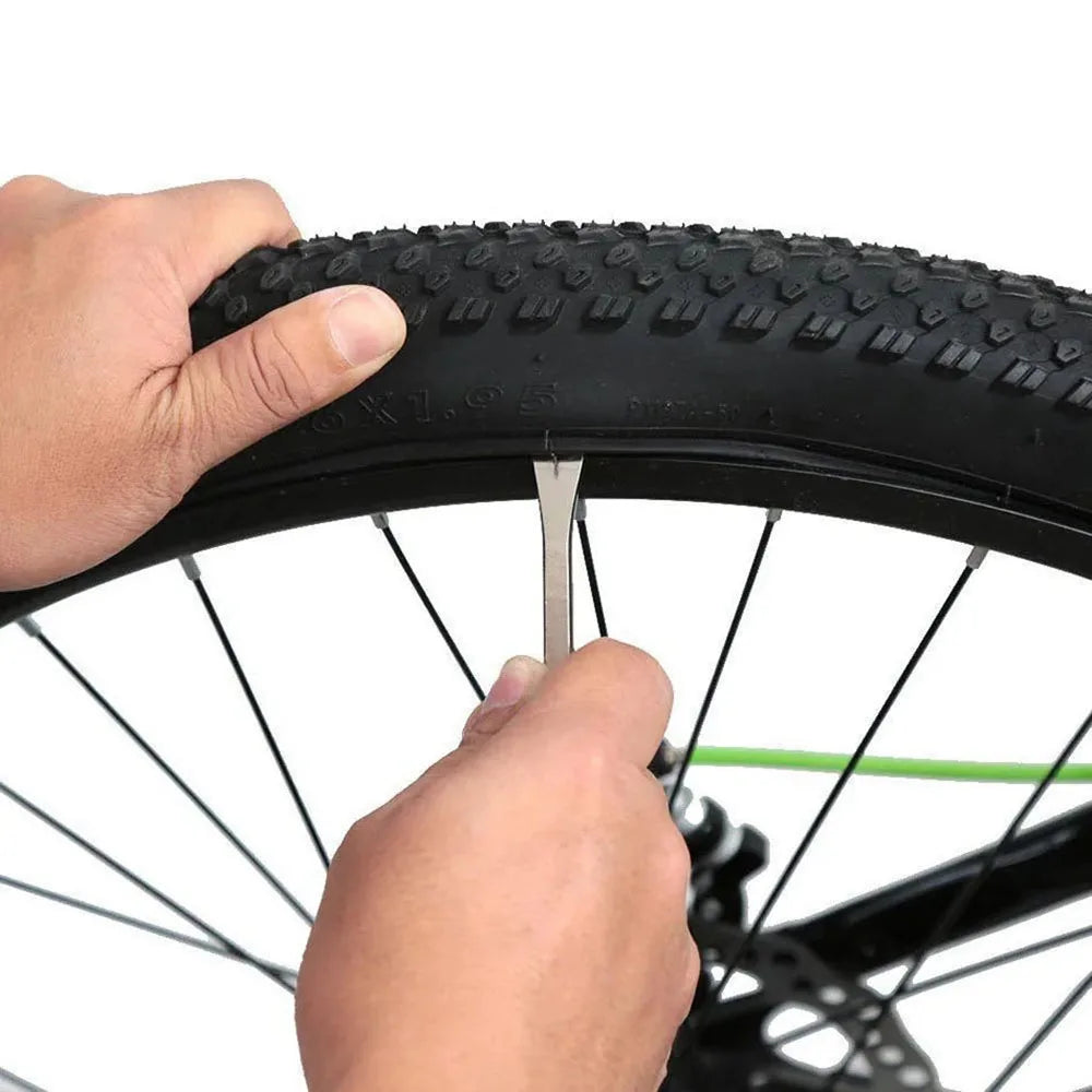 3PCS Bicycle Tyre Lever Tube Repair Service Carbon Steel Heat Treatment Cycling Tool Bike Tire Opener Crow Bar Remover Tool CM World