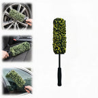 Wheel Barrel Brush for Deep Wheel Cleaning, 17 Inch Length | Multi-Fiber Cleaning Brush for Car Detailing Kit, Car Wheel Brush