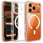 With  Magnetic Transparent TPU Shockproof Protection Phone Case for iphone 17 Pro Max/17 Pro/17E/17 Air/17