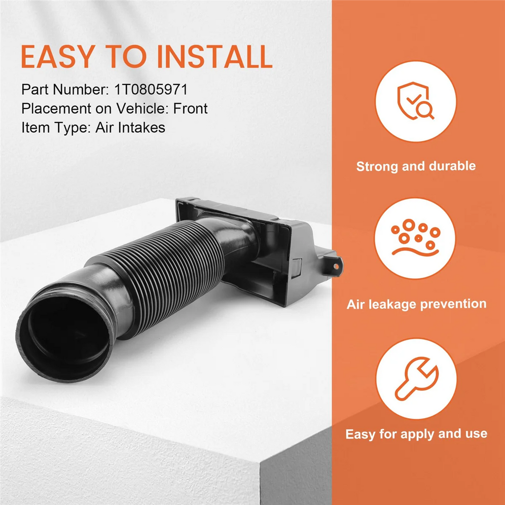 Car Intake Pipe Modification Air Intake Air Inlet Pipe for Skoda Rapid New Santana Jetta -Polo 2014-2019 1T0805971