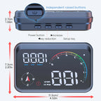M24 GPS+OBD Car Head Up Display on Board Computer Compass Speed Voltmeter RPM Fuel Level Water Temp Car Accessories With Alarm