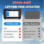 XTOOL D6S Car Diagnostic Tools OBD2 Full System Diagnostic Scanner 30+ Reset Services FCA Autoauth CAN FD Lifetime Free Update