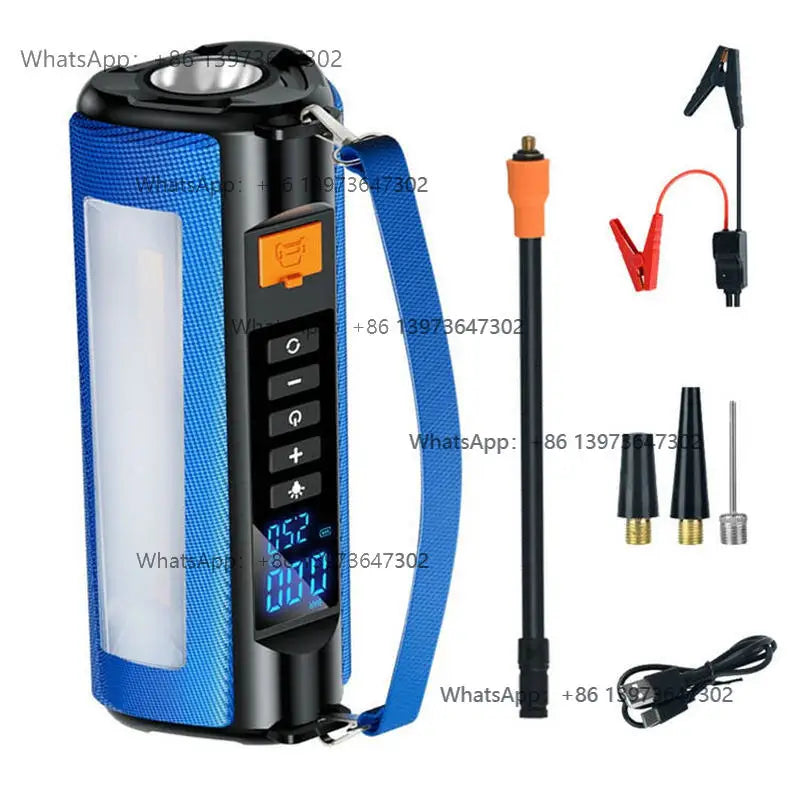 TS03 Portable 10000MAH Emergency Tools 150 Psi Tire  Peak 1200A Car Jump Starter Power Bank With Air Compressor