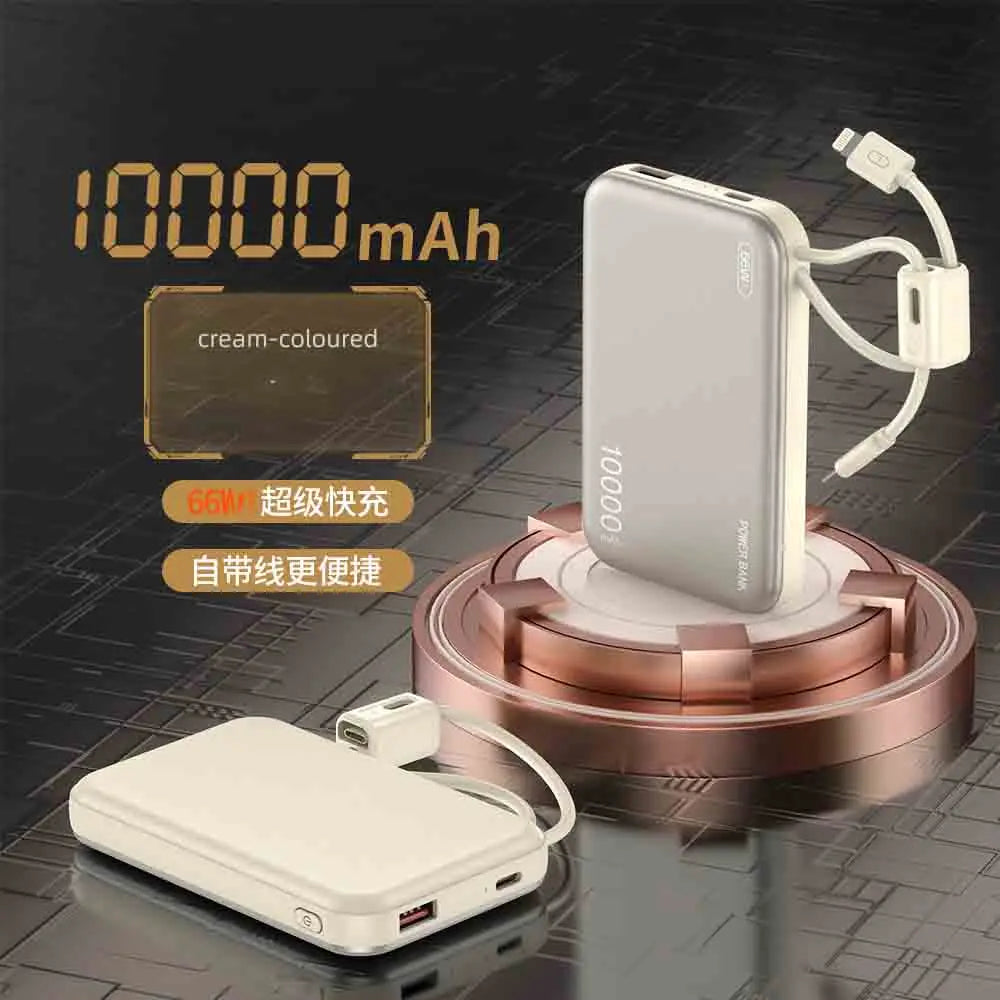 20000mAh Power Bank Built in cables 22.5W Fast Charging External Battery CCC 3C Power Bank for Samsung for iPhone