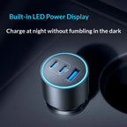 Anker 167.5W Car Charger 3-Port 2C1A Fast Charging Cigarette Lighter Adapter Car charger for iPhone/Huawei/Xiaomi Gifts
