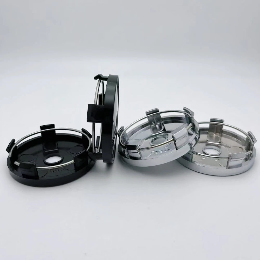 4pcs 60MM / Clips 56MM Car Wheel Center Caps VOSSEN Logo Emblem Badge Wheel Hubcaps Auto Rim Dust Cover Replace Car Accessories
